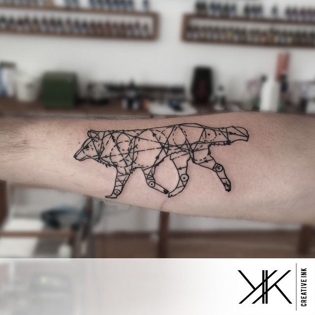 Vector Dog Tattoo