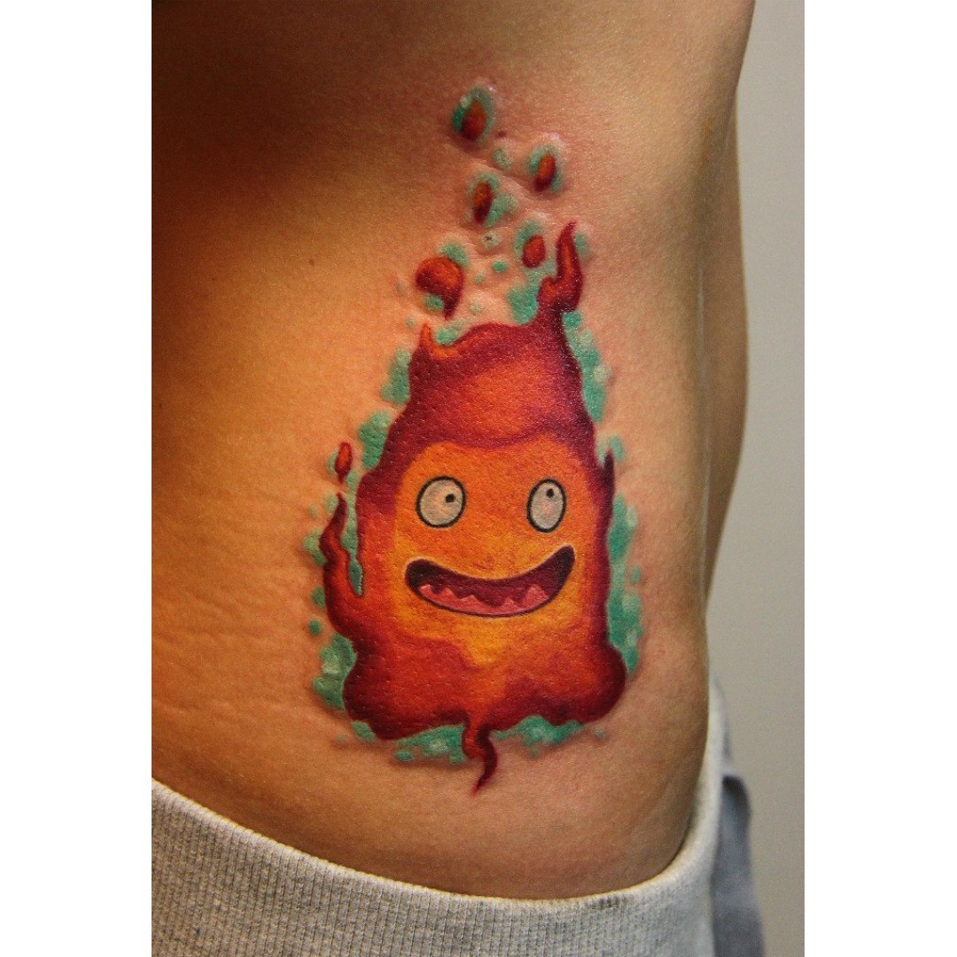 Crazy Fire Tattoo