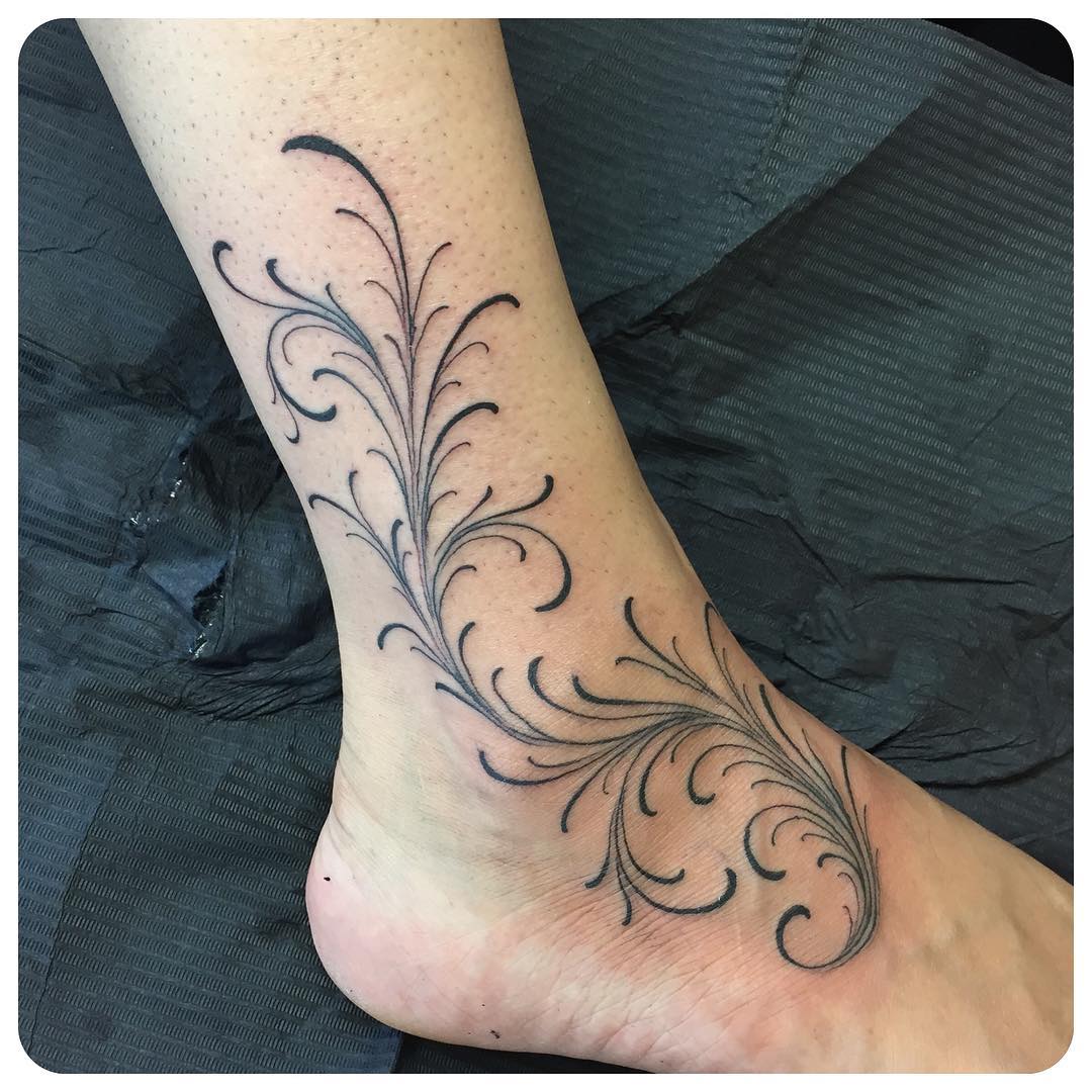 Girly Foot Tattoo