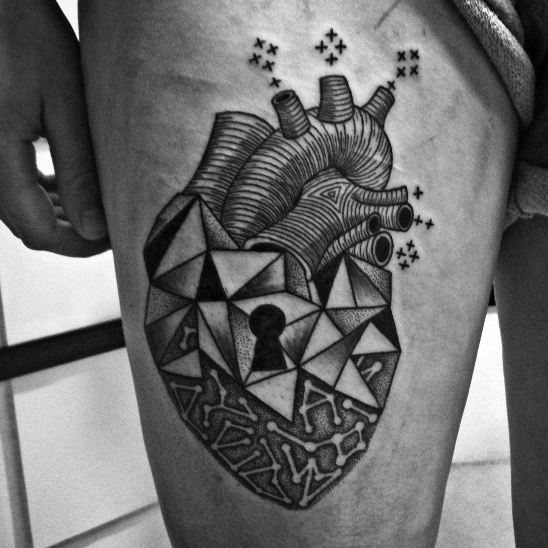 Heart Lock Tattoo