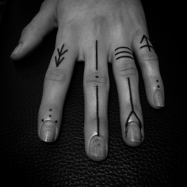 Minimalistic Finger Tattoos