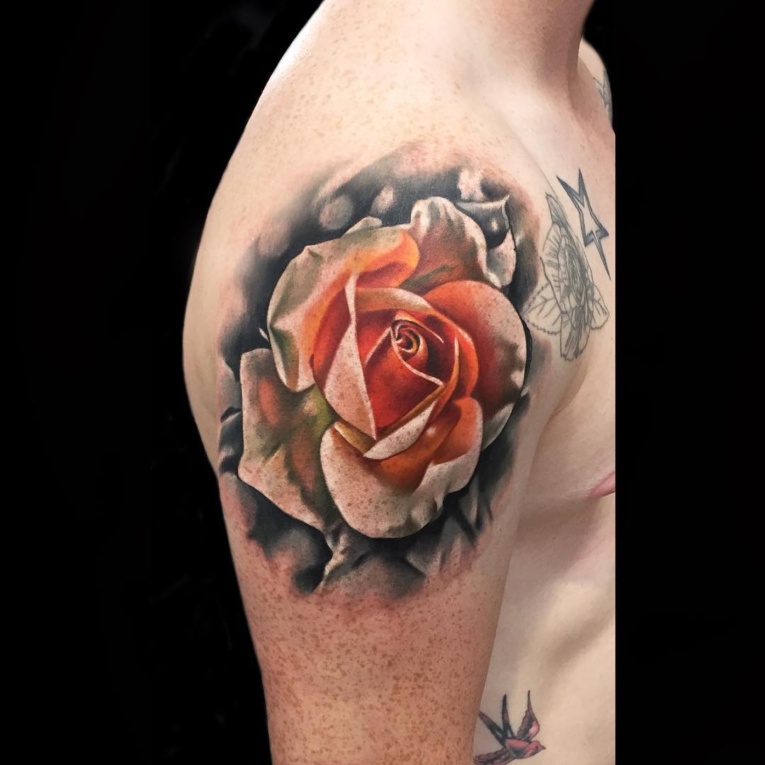 Rose Shoulder Tattoo