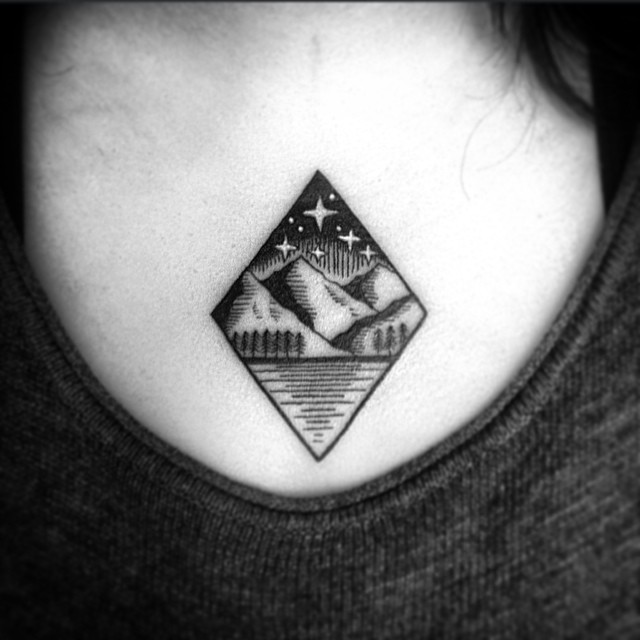 Small Landscape Tattoo