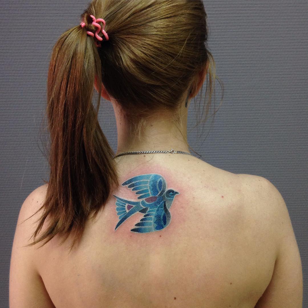 Dove Tattoo on Back