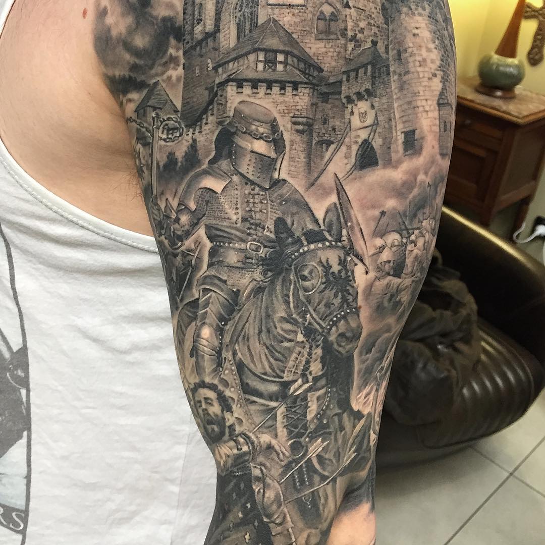 Medieval Sleeve Tattoo