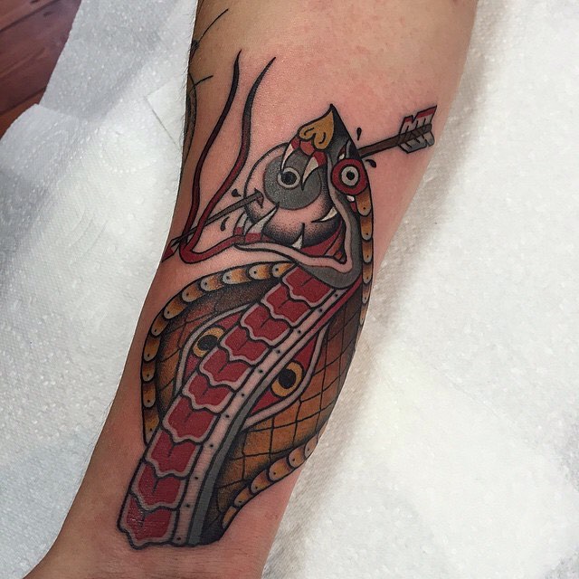 Traditional Snake Tattoo