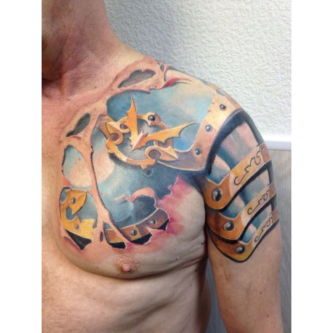 Armor Tattoo Shoulder