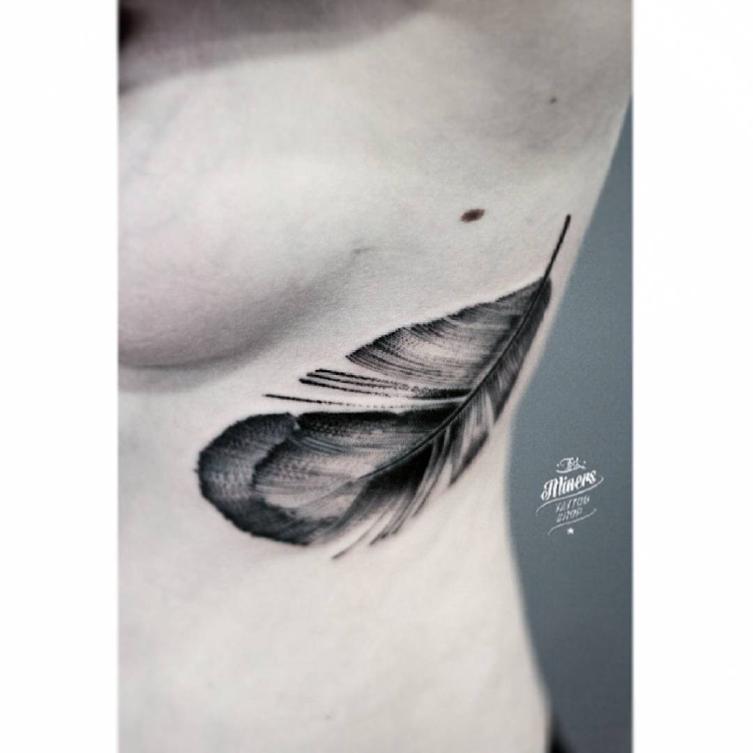 Black Feather Tattoo