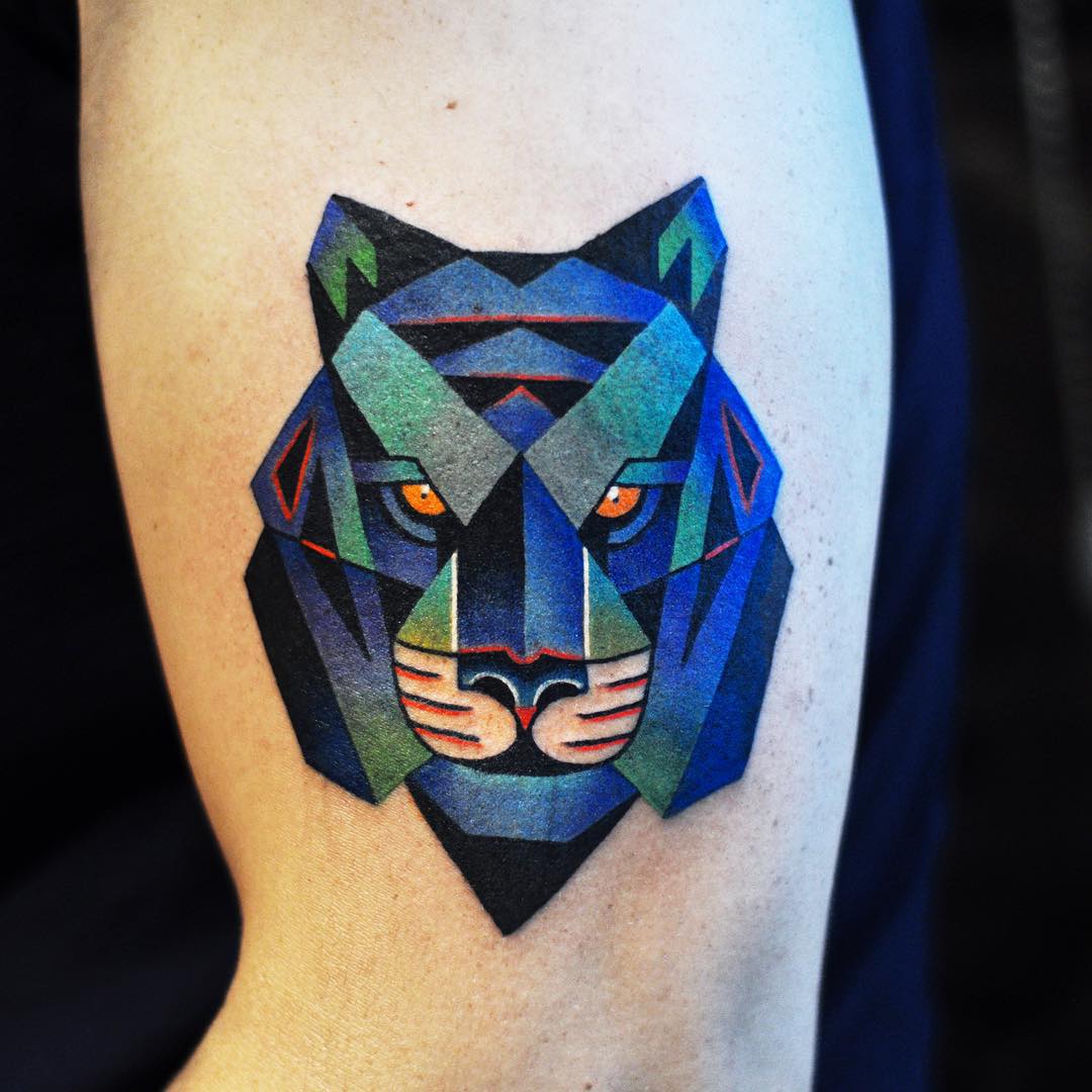 Blue Tiger Tattoo