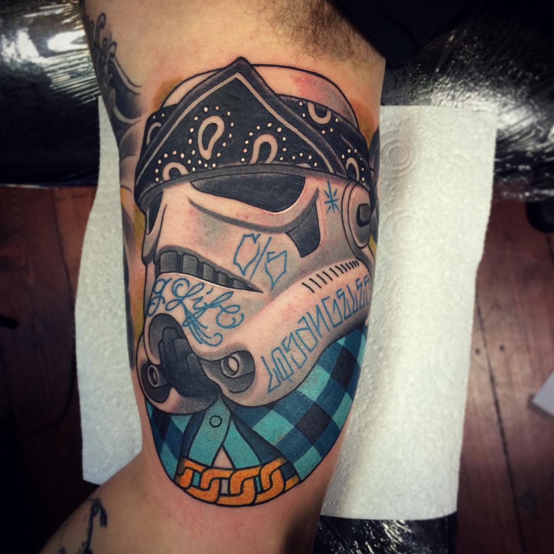 Gangsta Star Wars Trooper Tattoo