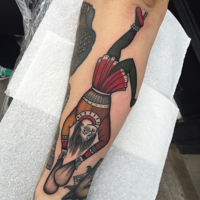 Hanged Man Tattoo on Forearm