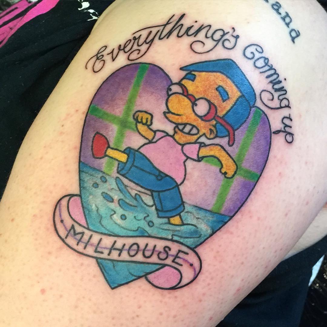 Heart Simpsons Tattoo