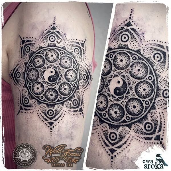 Mandala Ying Yang Tattoo