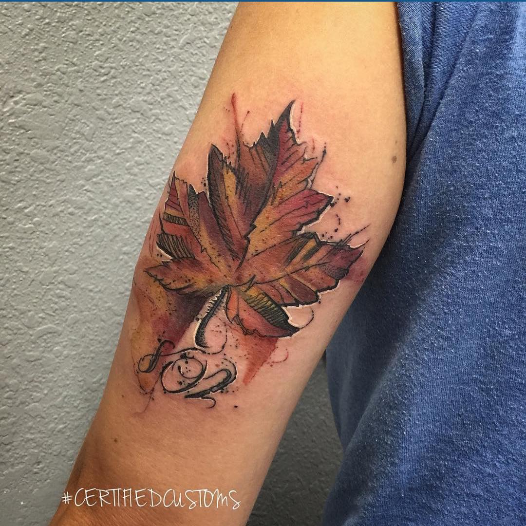 Maple Leaf Tattoo