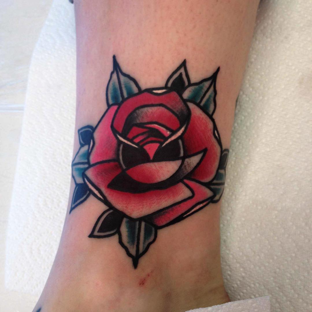 Old School Tattoo Rose