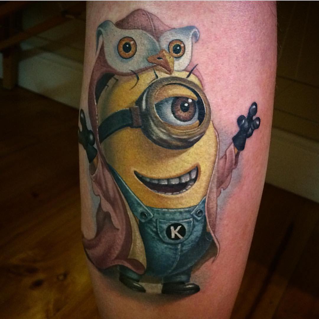 Owl Coat Minion Tattoo