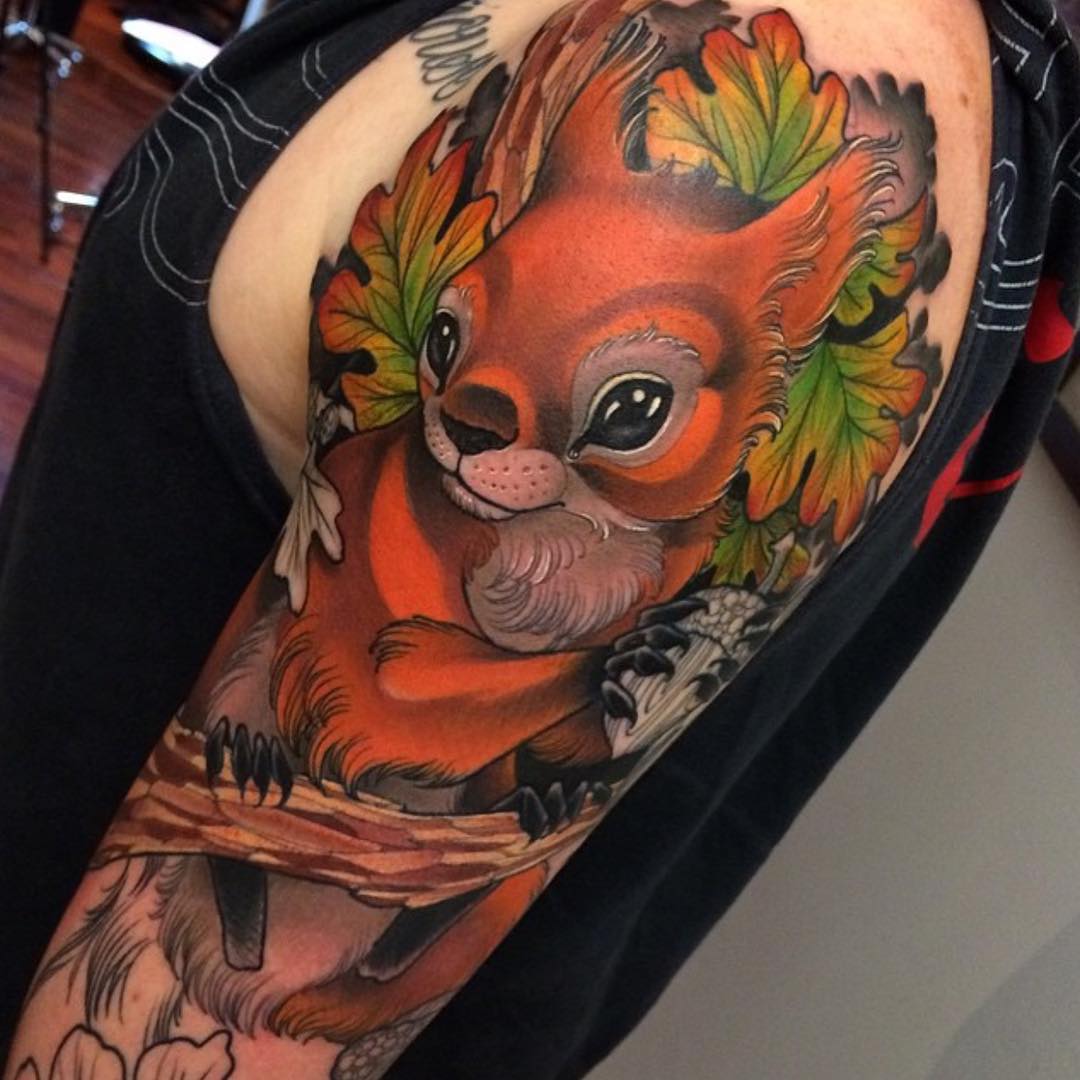 Pretty Squirrel Tattoo