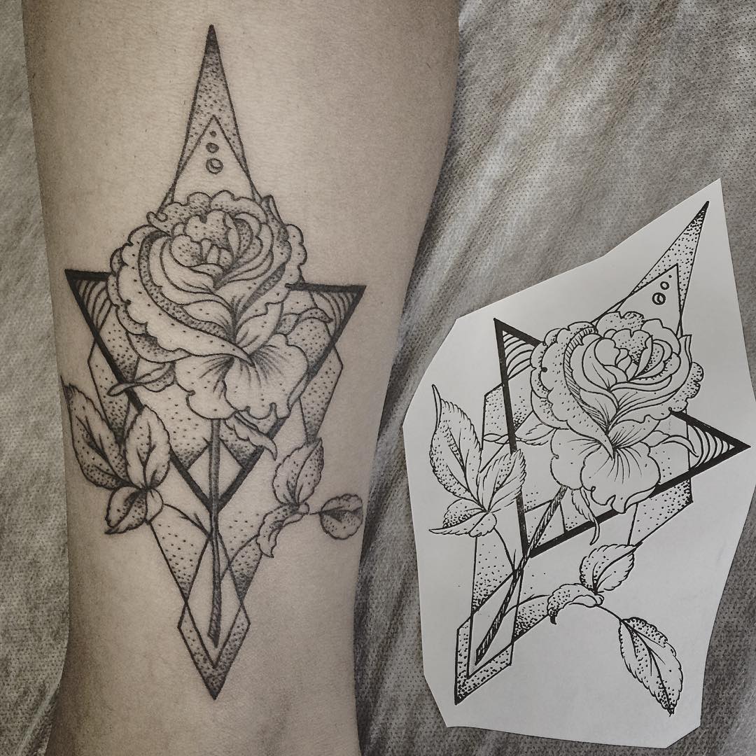 Rose Arm Tattoo