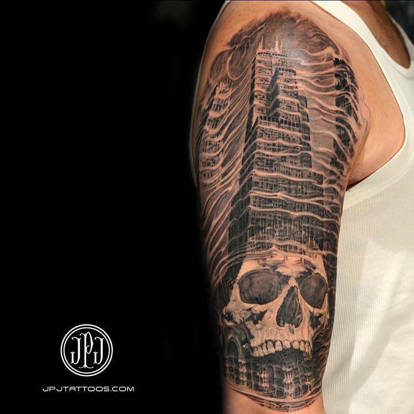 Skull Shoulder Tattoo