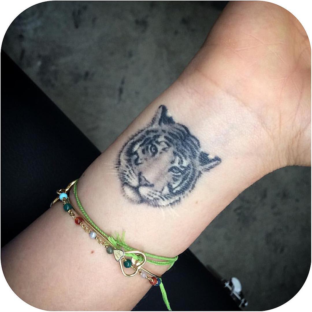 Tiger Wrist Tattoo