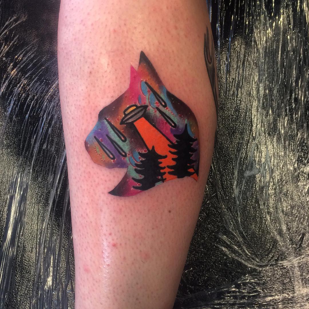 UFO Cat Tattoo