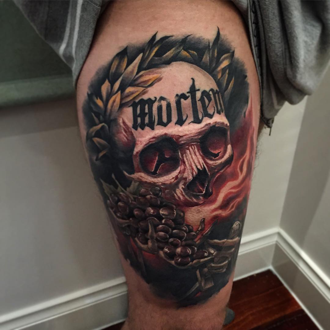 3D Skull Tattoo