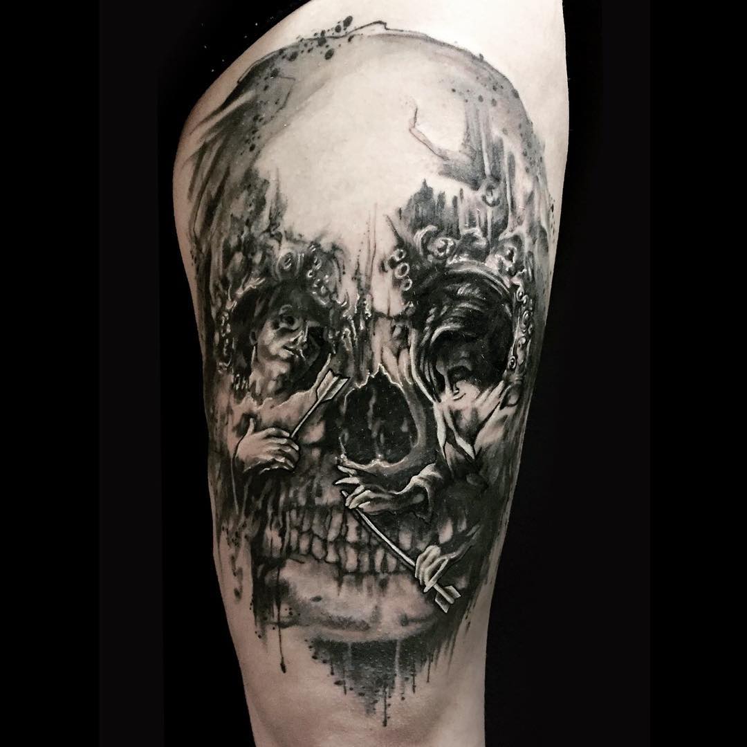 Amazing Skull Tattoo