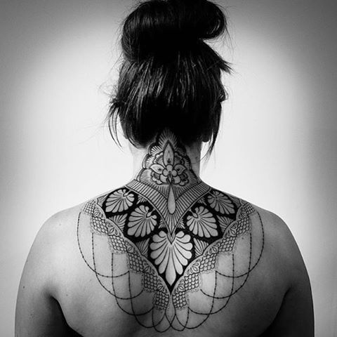 Back Neck Tattoo