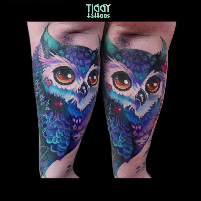 Cute Owl Tattoo