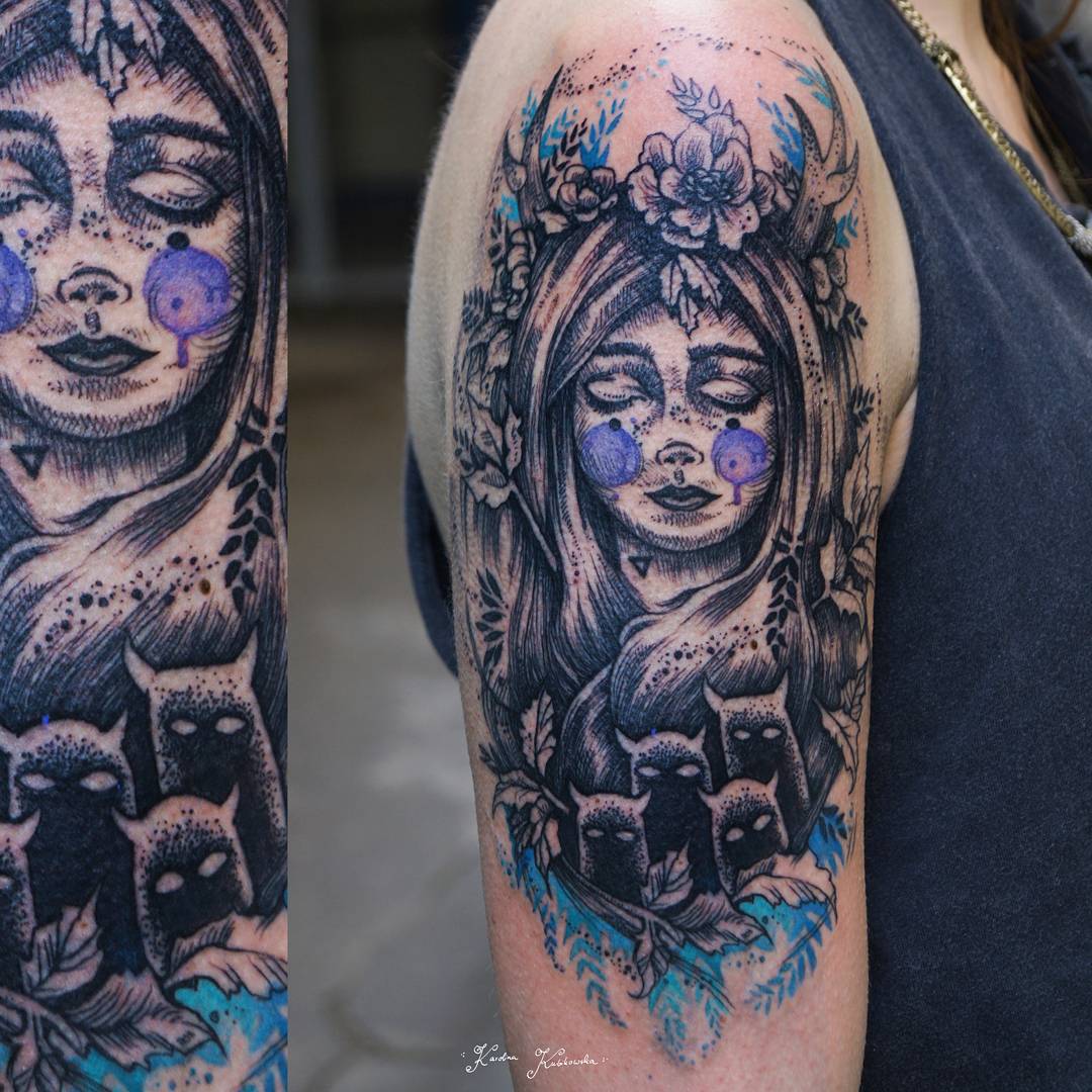 Demon Girl Tattoo