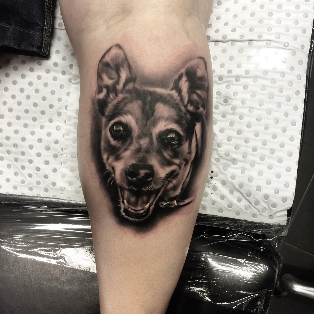 Dog Portrait Tattoo