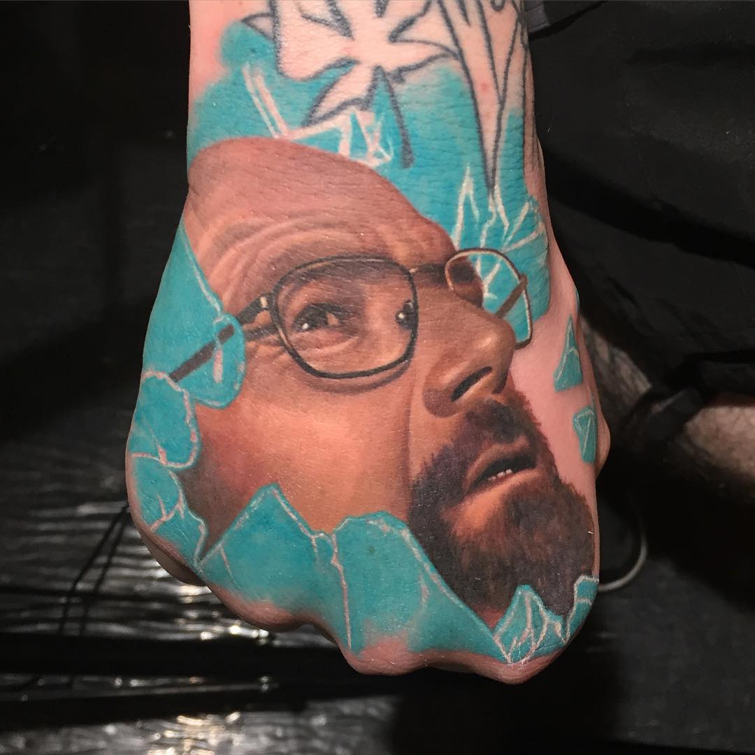 Heisenberg Tattoo on Hand