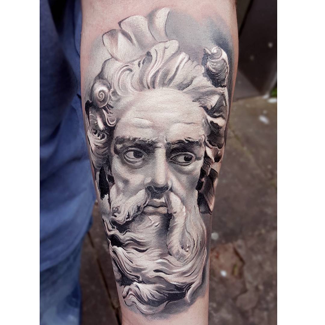 Neptune Tattoo on Arm