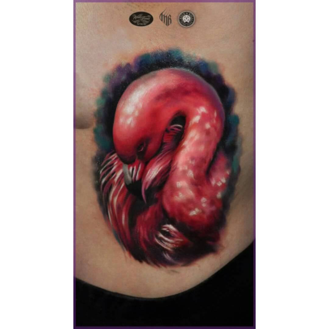 Pink Flamingo Tattoo