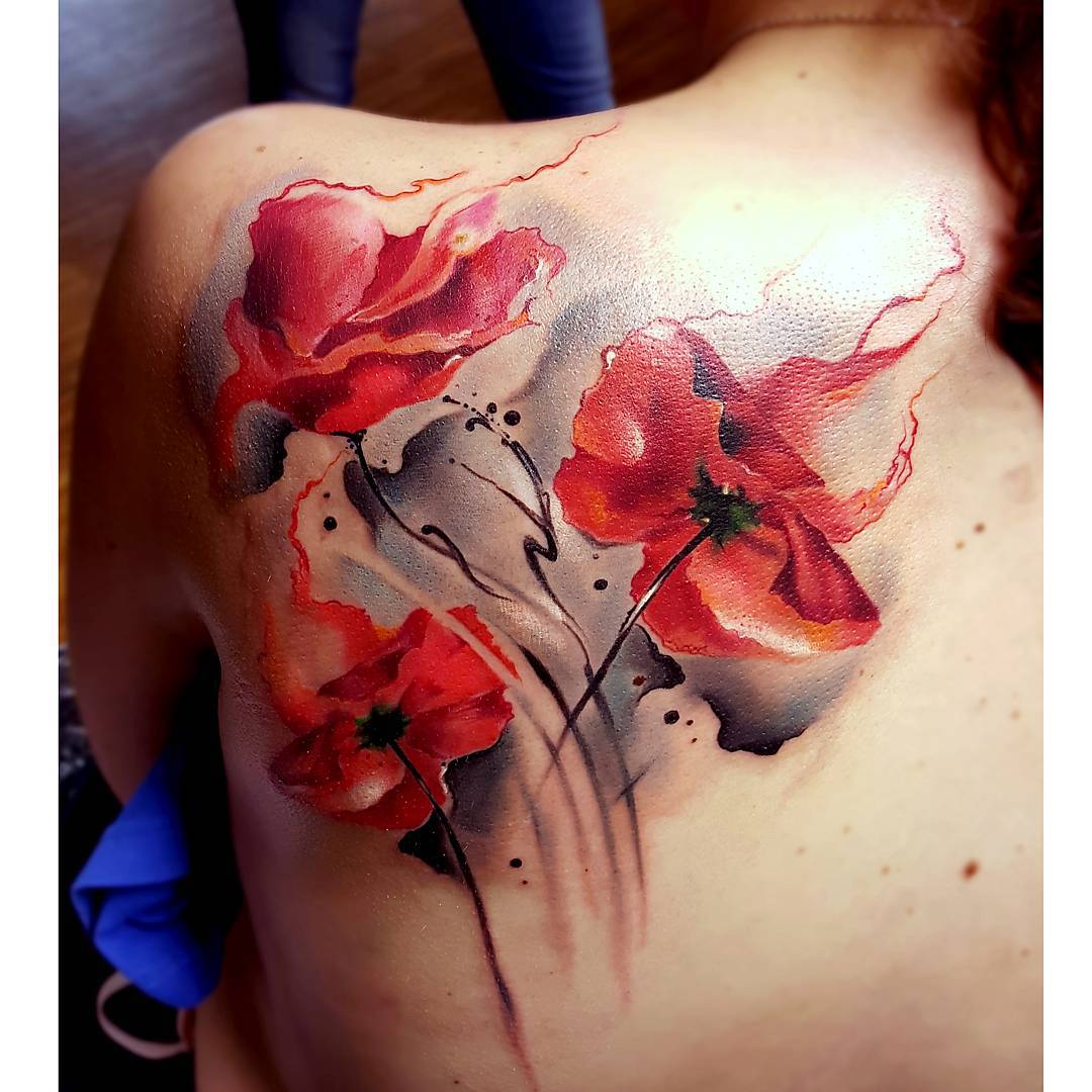 Poppy Flower Tattoo