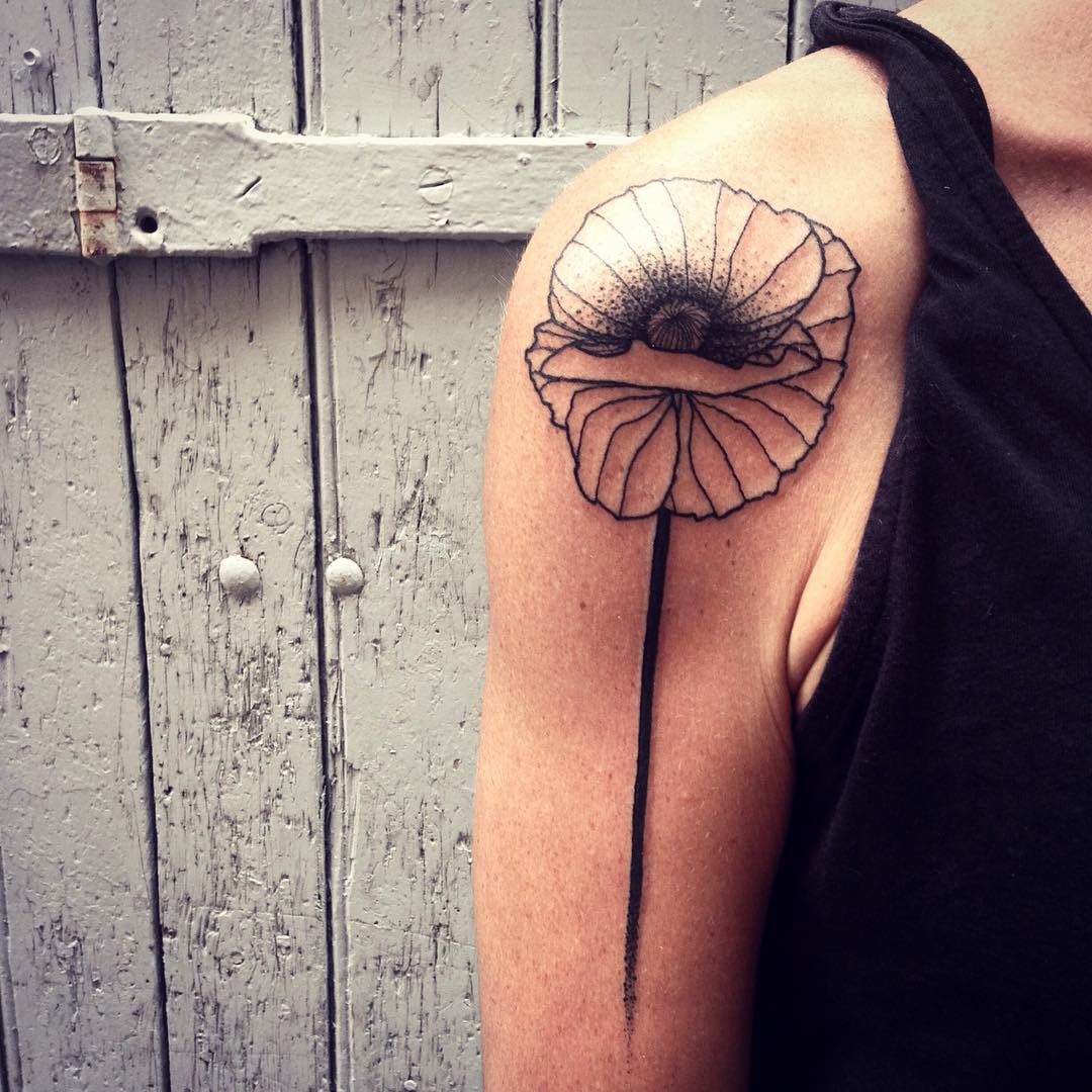 Poppy Flower Tattoo