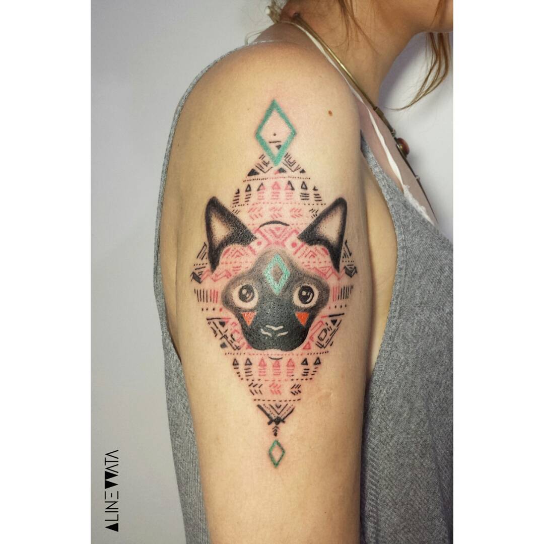 Siamese Cat Tattoo