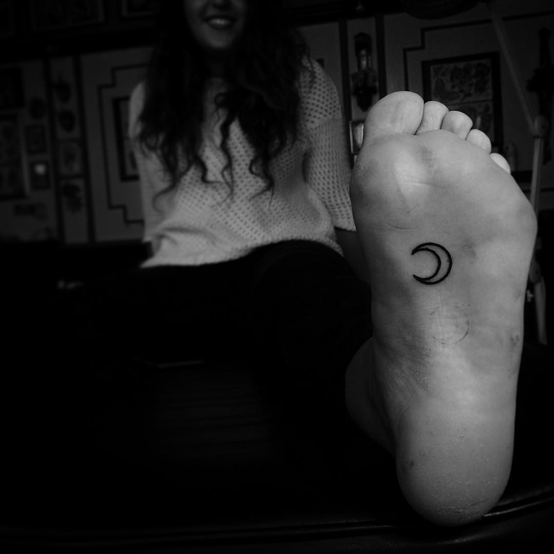 Small Moon Tattoo