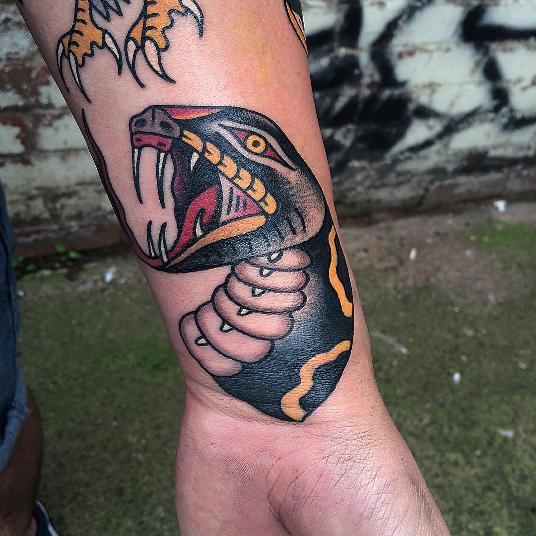 Snake Wrist Tattoo