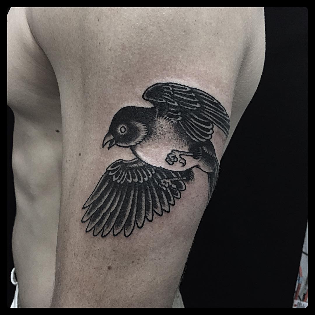 Sparrow Bird Tattoo