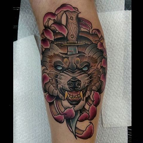 Wolf Head Tattoo