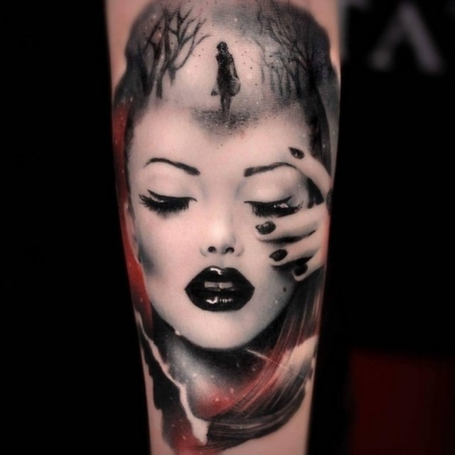 Woman Portrait Tattoo