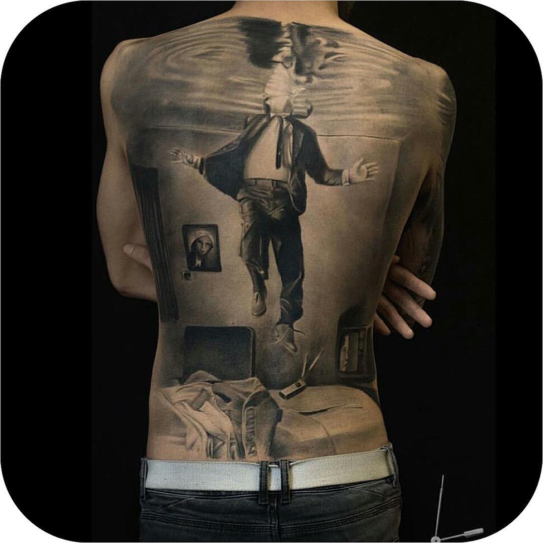 3D Back Tattoo