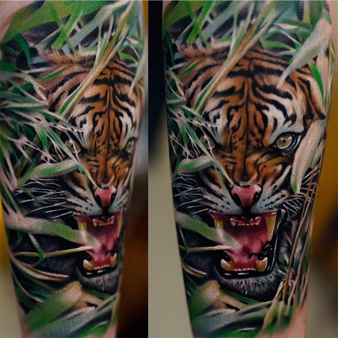 Realistic Tiger Tattoo