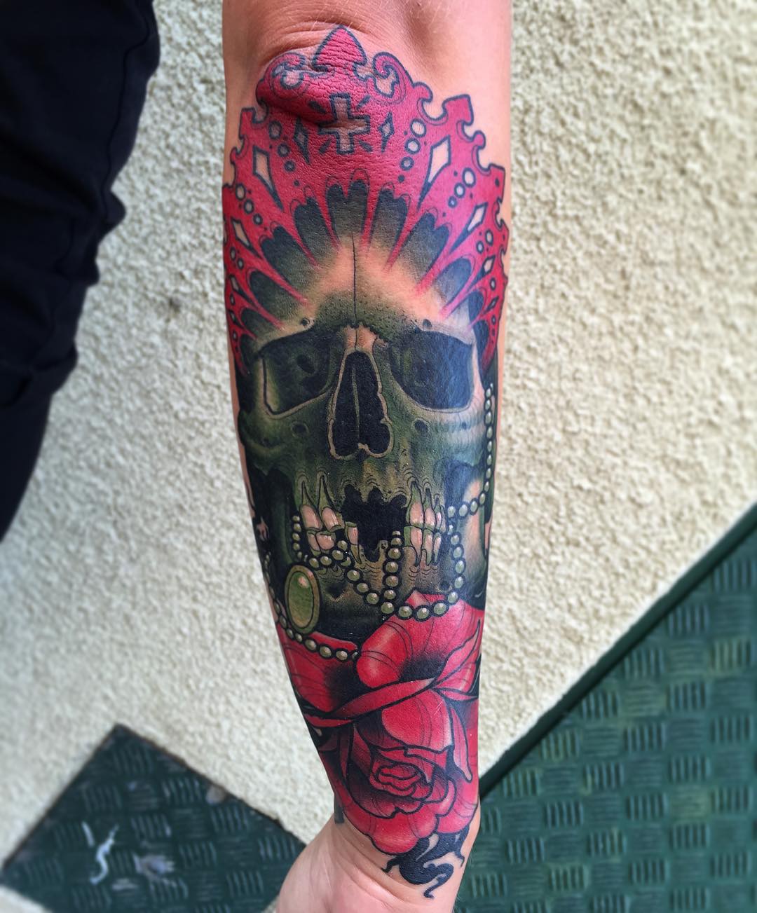 Rose and Skull Tattoo