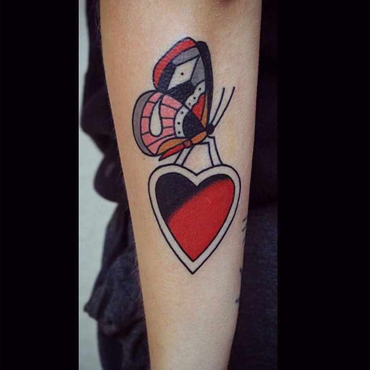 Butterfly Heart Tattoo