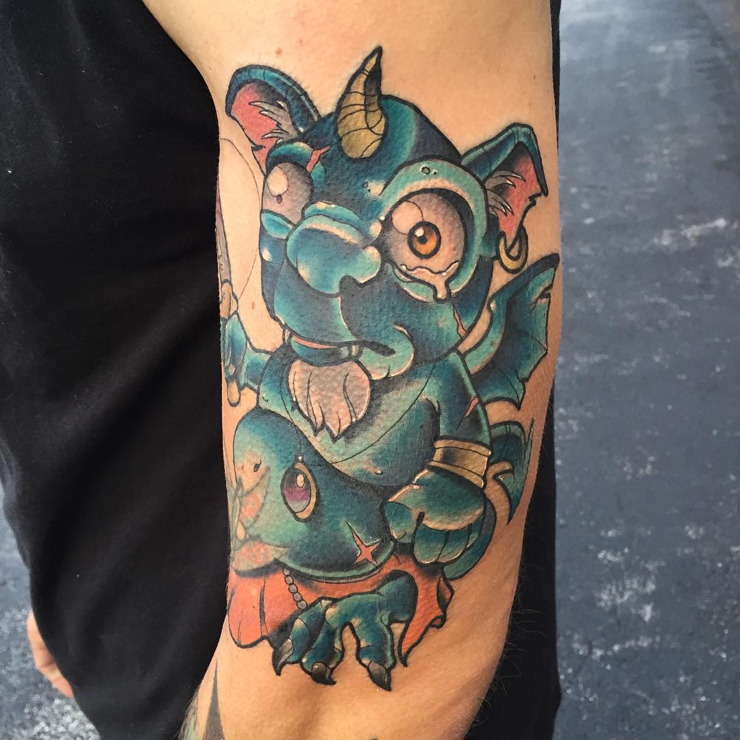 Chubby Sad Imp Tattoo