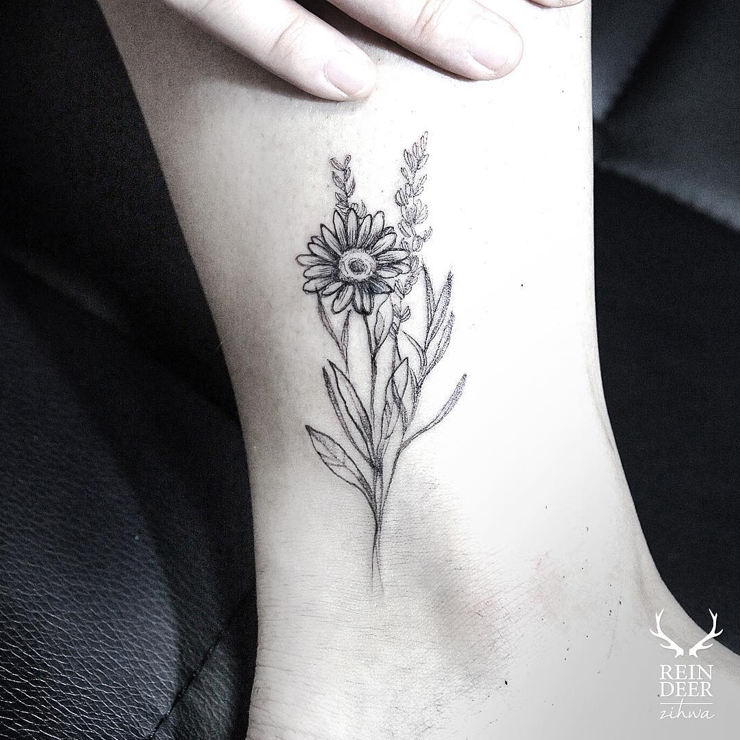 Daisy Flower Tattoo