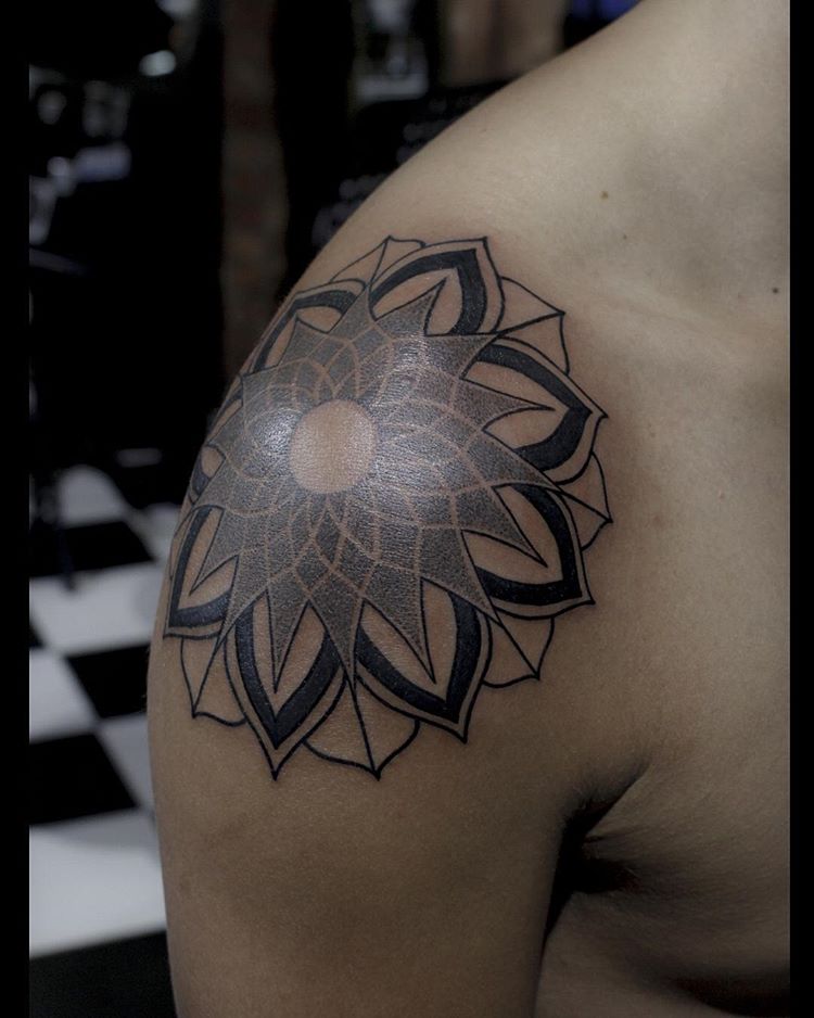 Flower Mandala Tattoo