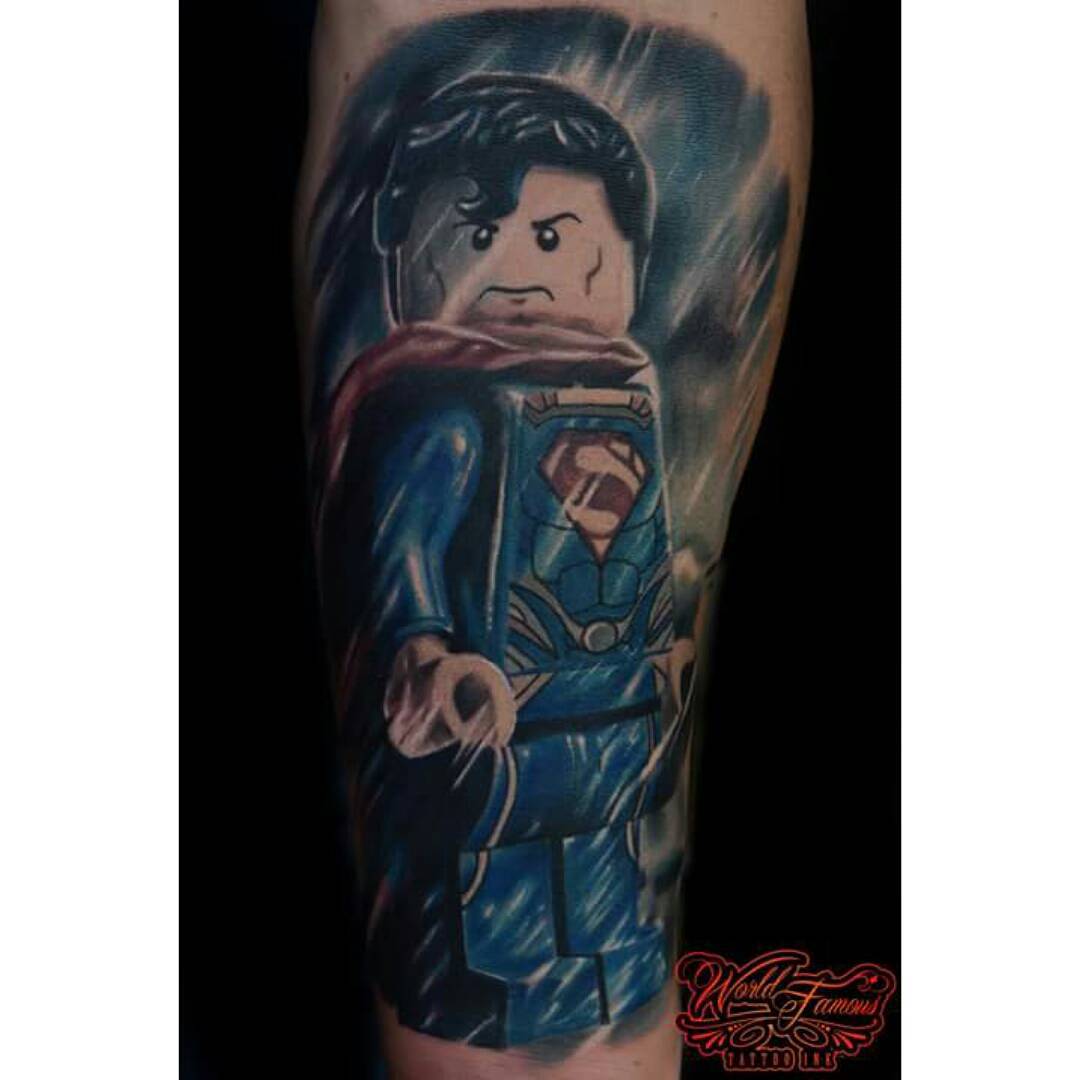 Lego Superman Tattoo